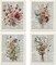 Summer Retro Floral Wall Decor Set of 4, Vintage Wildflower Artwork Poster, Rustic Botanical Flowers Wall Decor for Living Room, Bedroom, Office, Farmhouse Decorations, 8"x10" (Unframed)